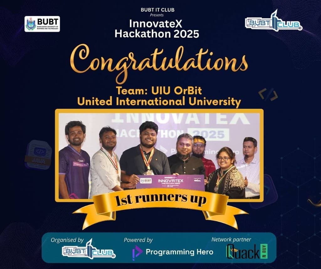 InnovateX Hackathon 2025 · BUBT
